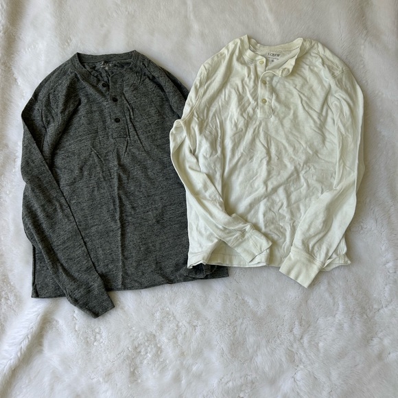 J. Crew Shirts J Crew Henleys Set Of 2 Poshmark